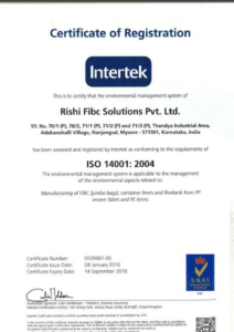 ISO 14001 Certificate-New
